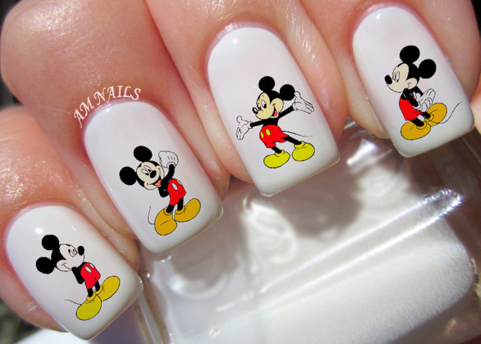 6. Mickey Mouse Nail Art for Short Nails - wide 4