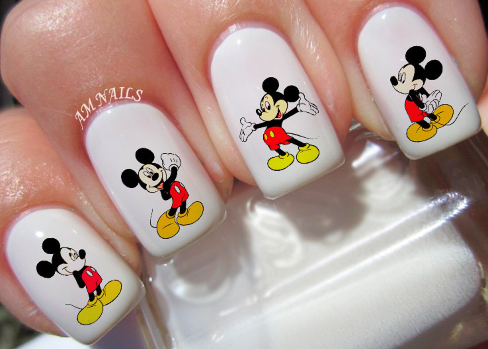 6. Mickey Mouse Nail Art for Short Nails - wide 4