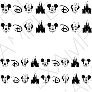 Disney Nail Decals Set of 50 A1211 image 2