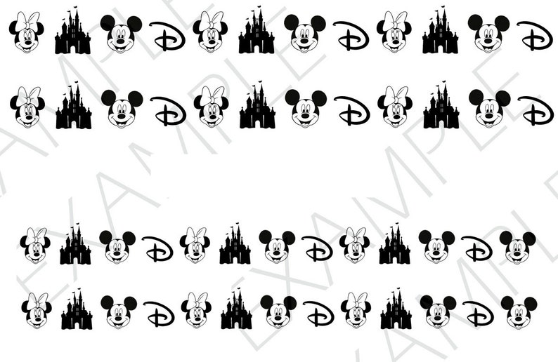 Disney Nail Decals Set of 50 A1211 image 2