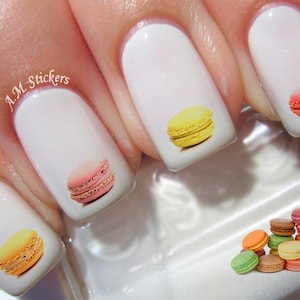 58 Macaron Nageldekaler - A1037