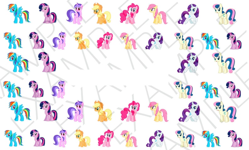 46 My Little Pony Nail Decals A1219 image 2