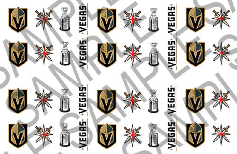 Las Vegas Golden Knights Nail Stickers - wide 1