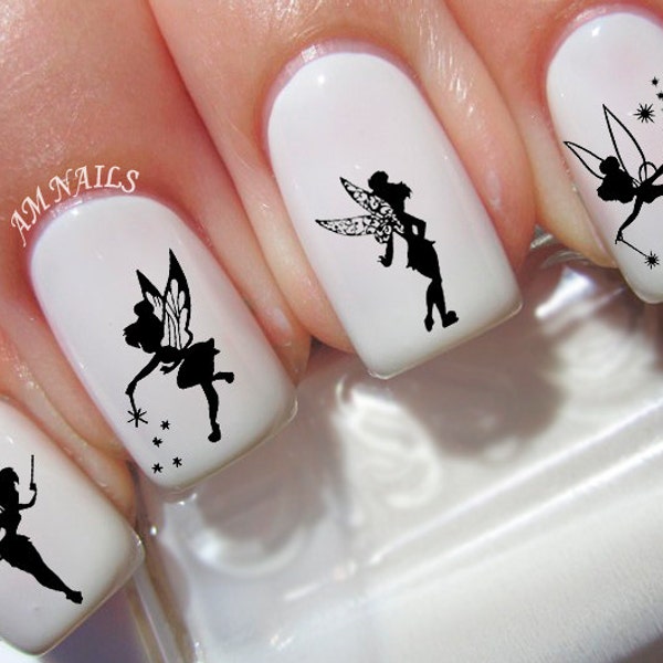 40 autocollants à ongles Tinkerbell Fairy - A1216