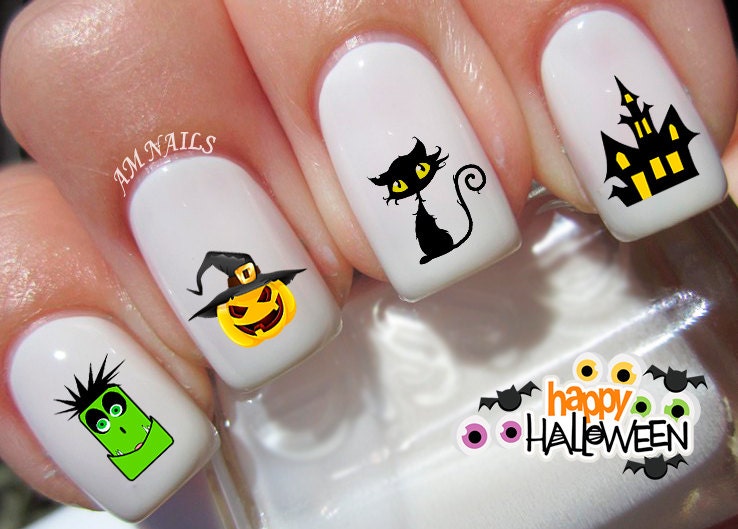 42 Halloween Nail Decals | Etsy