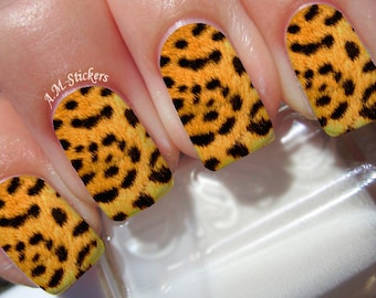 Decalcomanie per unghie leopardate - L1014