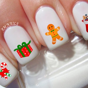 36 Christmas Nail Decals - A1365