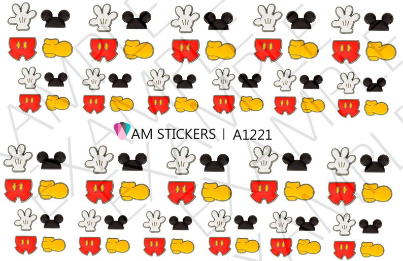 88 It's Mickey Mouse Nail Decals Etsy