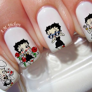 Betty Boop Nail Decals - A1119