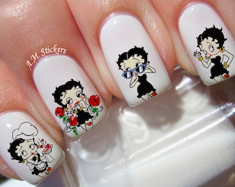 Betty Boop Nail Decals - A1119