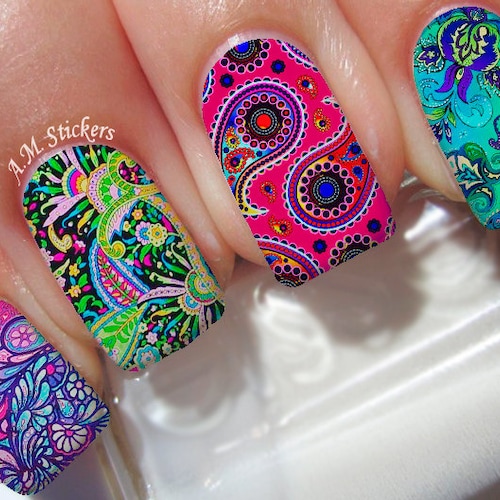 Turkish Cucumber Nail Decals A1357 - Etsy