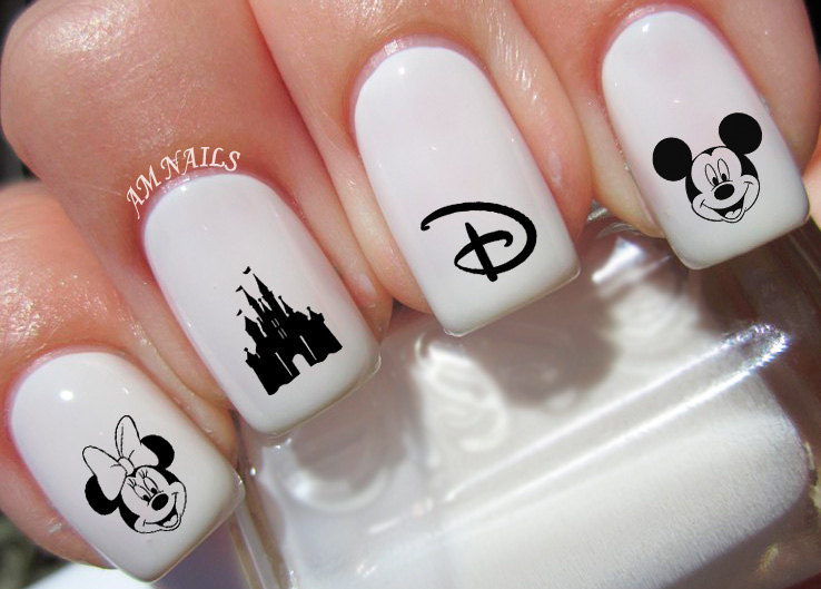 Disney Nail Decals Set of 50 A1211 Etsy
