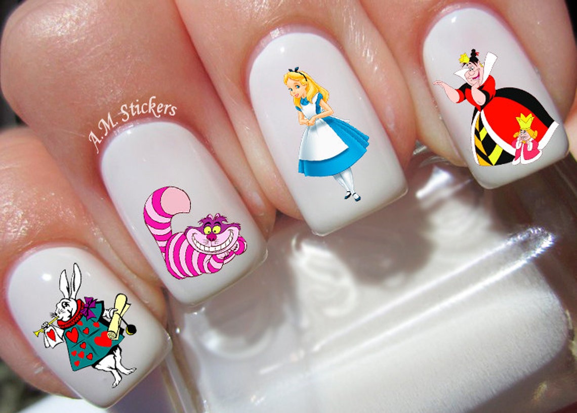 43 Alice in Wonderland Nail Decal | Etsy