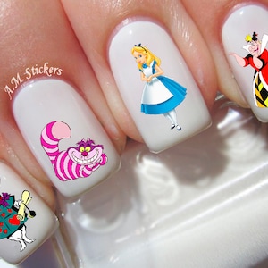 43 Alice in Wonderland Nail Decal | Etsy