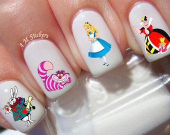 43 Alice in Wonderland Nail Decal - A1259