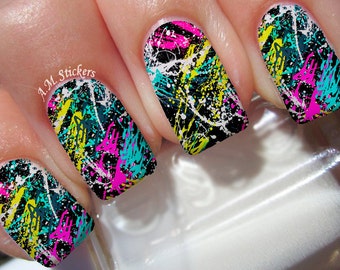 Abstract Print Nail Decals - L1103