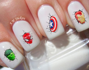 Heroes Nail Decals - A1065