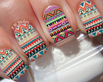 Aztec Print Nail Decals - L1101