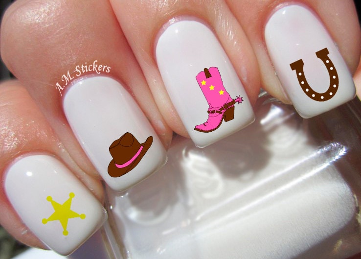 Cowgirl Nails - Etsy New Zealand