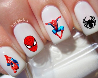 Calcomanías de uñas 66 S Man - A1272