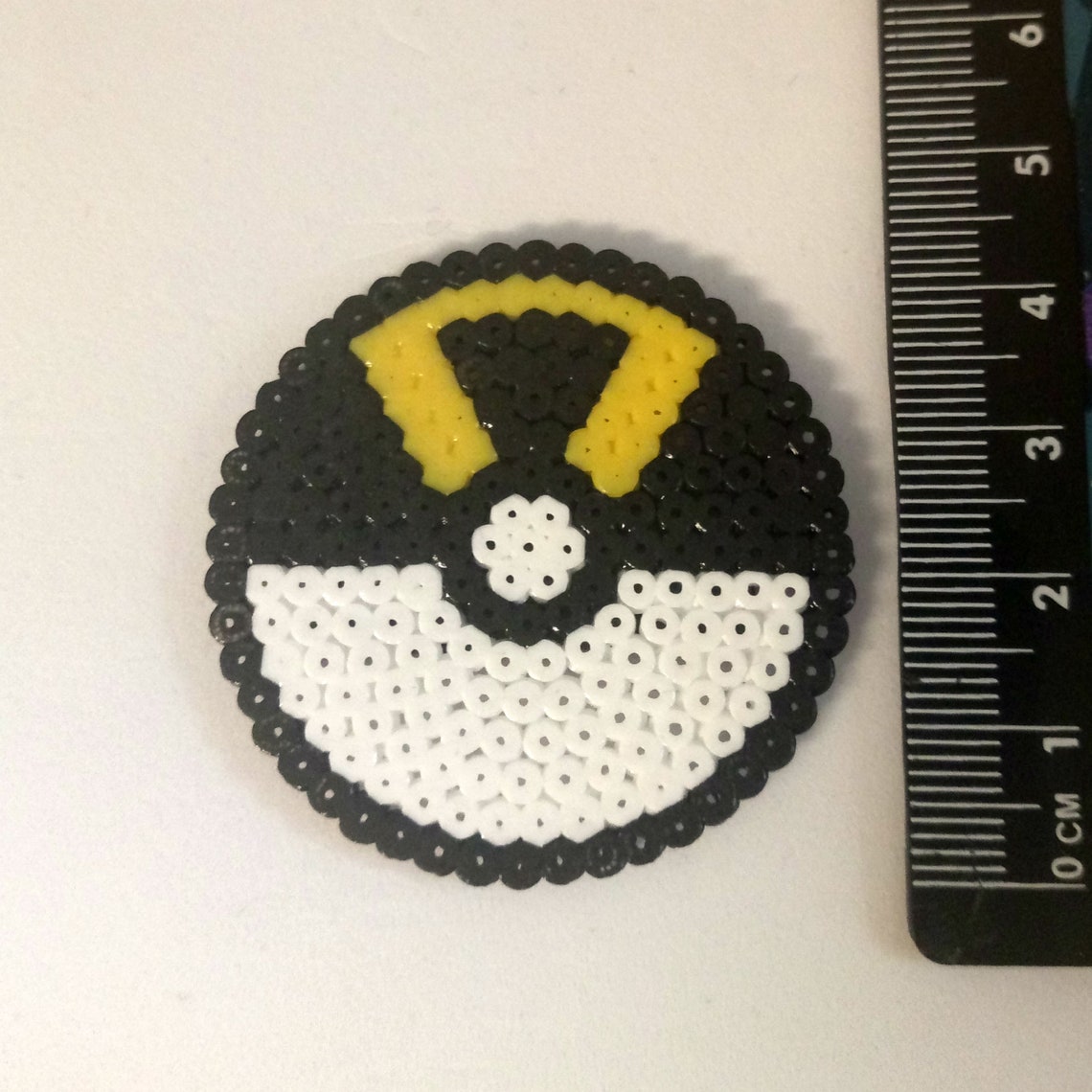 Pokeball Pokemon Inspired Handmade Hama Bead Perler Bead Etsy