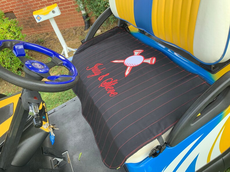 Personalized Golf Cart Seat Protective Cover for Front Seat Etsy
