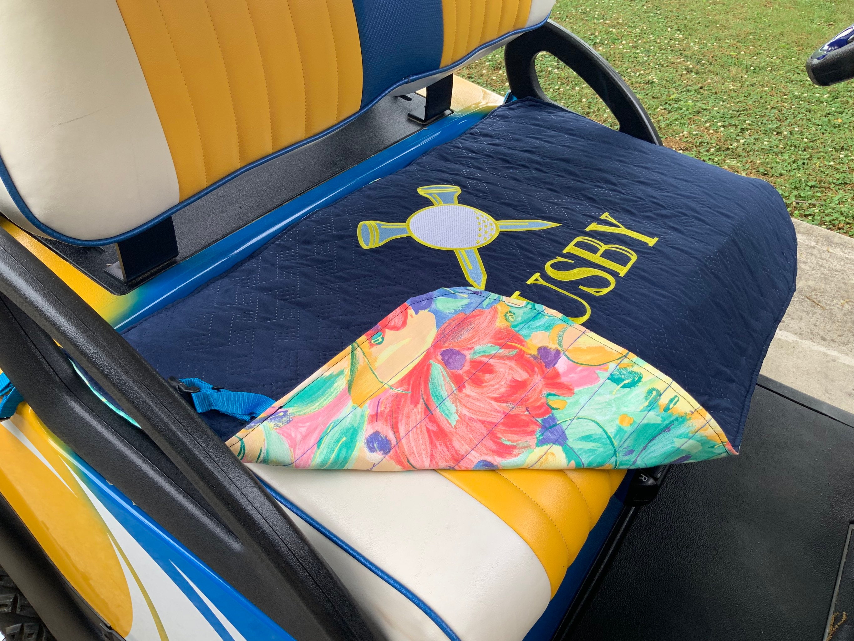 Personalized Golf Cart Seat Protective Cover for Front Seat Etsy