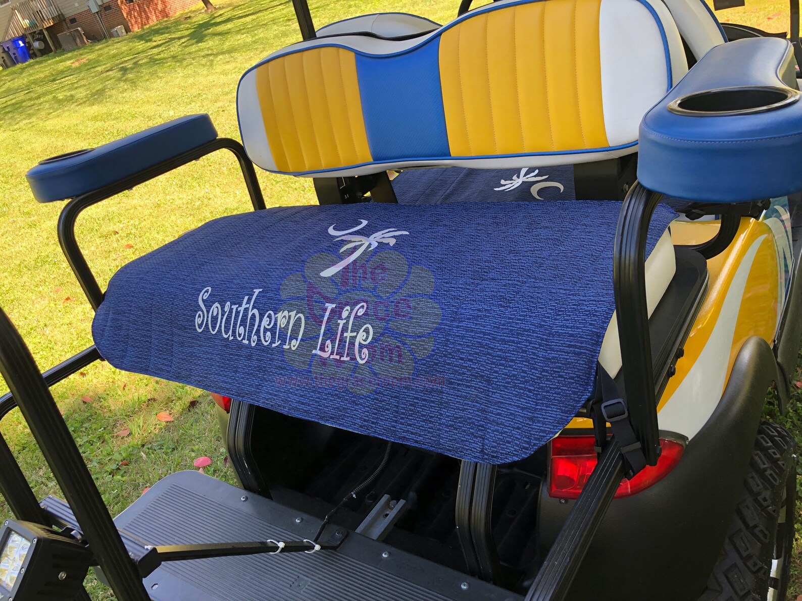 Personalized Golf Cart Seat Protective Cover for Back Seat Etsy