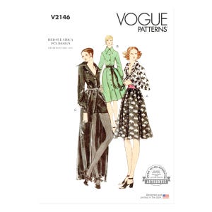 Vogue sömnadsmönster - V2146 - Vintageklänning - från 70-talet