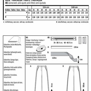 Burda Style Sewing Pattern Pants 6470 image 4