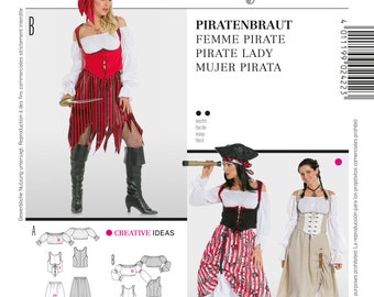 Burda Style pattern - Costume - Pratenbraut - Skirt, blouse, vest - No.2422