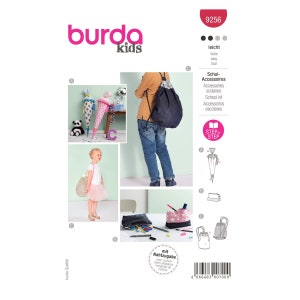 Può includere: Un cartamodello per accessori scolastici, tra cui uno zaino, un astuccio per matite e una borsa a cordoncino. Il cartamodello è di Burda Kids e include istruzioni per cucire ogni articolo. Il cartamodello è facile da seguire e include una guida passo passo.