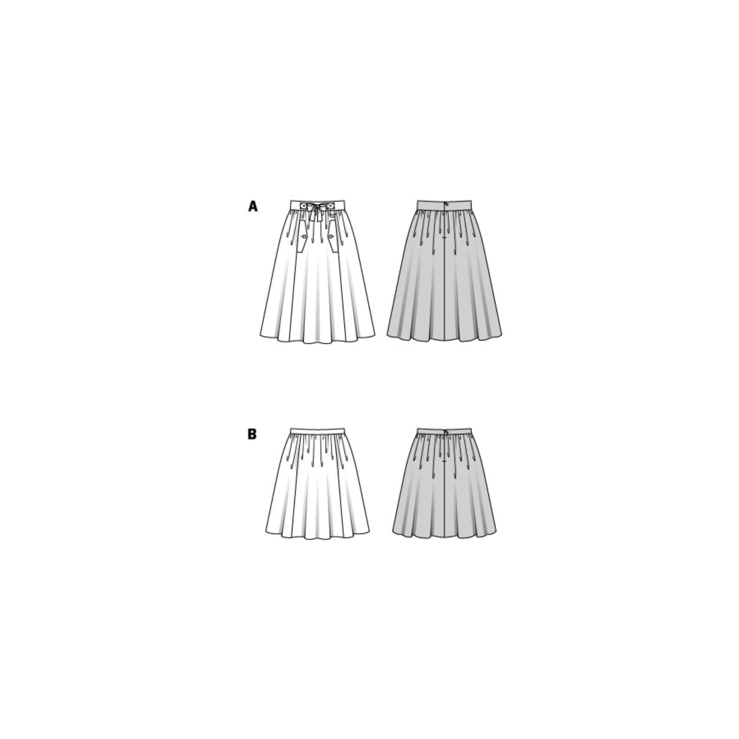 Burda Style Sewing Pattern - Skirt - Wide-swinging Skirts