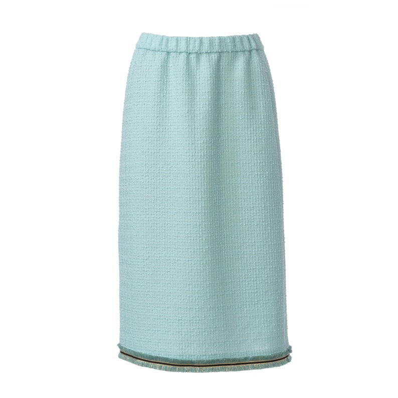 Burda Style Pattern No. 6073 Rok 3 lengtes Rubberen tailleband, smalle vorm afbeelding 6