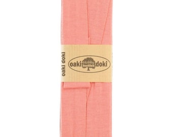 1.50EUR/ meter, 3 m inclined tape, jersey, 20 mm, coral, 133