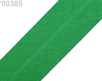 1.20EUR/m , 3m Schrägband, Baumwolle, 30mm, grün