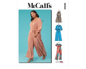 McCalls sewing pattern M8288 - summer jumpsuit for women