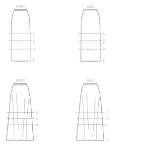 McCalls pattern M8055 skirt narrow or lively image 6