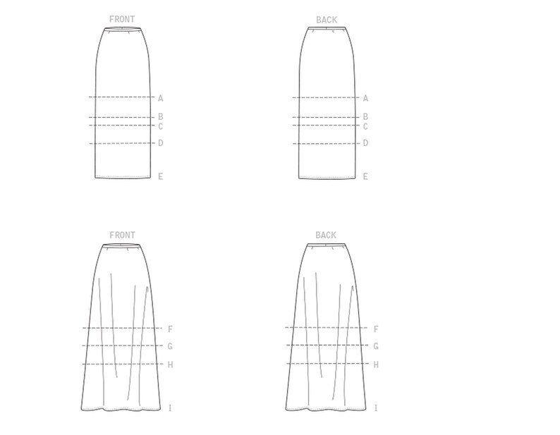 McCalls pattern M8055 skirt narrow or lively image 6