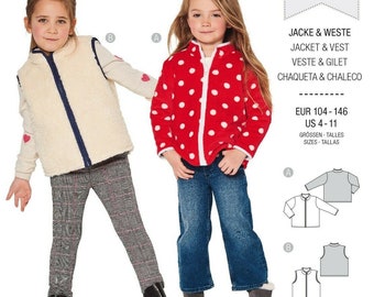 Burda Kids Sewing Pattern - Jacket & Vest - No.9290