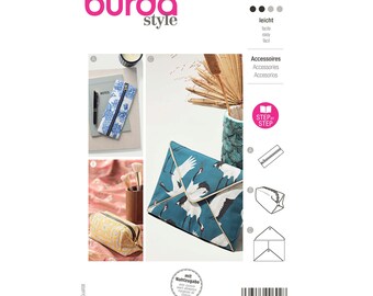 Burda Style Sewing Pattern No. 5993 - Accessories - pencil case, case, envelope pocket