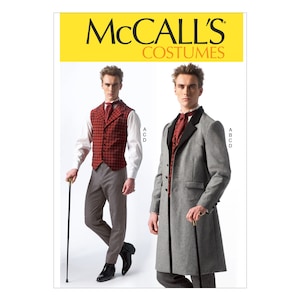 McCalls sewing pattern M7003 - Steampunk - Larp - Fantasy - Tailcoat, Vest, Ho....