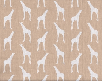 Cotton Fabric Linen look Giraffe's beige natural vintage look 1 metre Cotton Fabric Linen look Giraffe's beige natural vintage look 1 metre