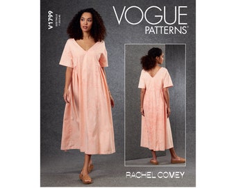 Vogue sewing pattern V1799 - dress - lush width, relax dress