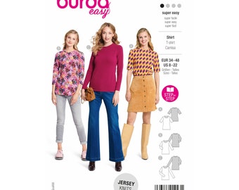 Burda Style Sewing Pattern No. 5876 - Shirt - Basics in the t-shirt area