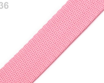 1.07EUR/meter, 3m webbing, 30mm, pink