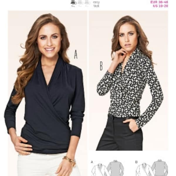 Burda Style-Schnittmuster, Bluse, Shirt, 6838