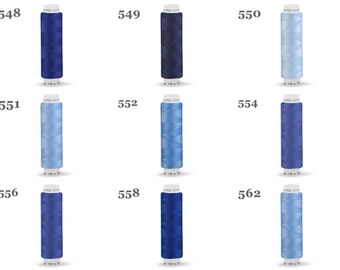 1 klos - 100 m - polyester naaigaren - TEX 14x2 - Unipoly 120 - kleuren 548 - 562