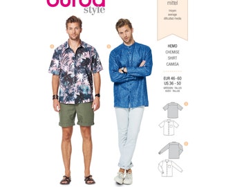 Burda Style Sewing Pattern - Shirt - Hawaiian Shirt - No. 6349