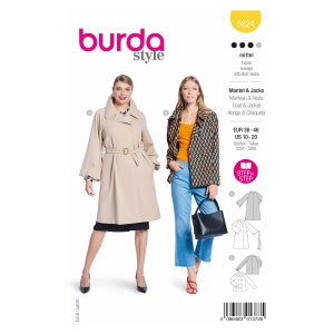 Peut inclure: Un patron de couture pour un manteau et une veste. Le patron est pour les tailles 36-46 EUR ou 10-20 US. Le patron s'appelle "Mantel & Jacke" et est de Burda Style.